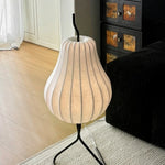 lampe sol moderne blanc toucher on off rayures noires intérieur chambre coucher led
