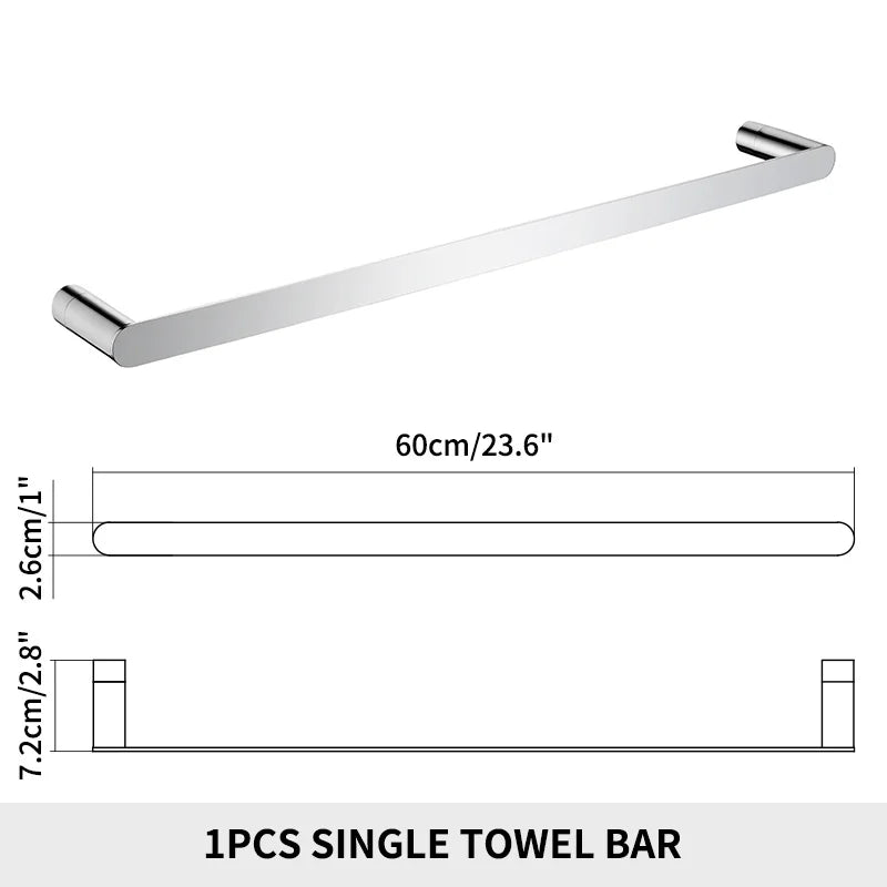 porte serviettes mural acier inoxydable noir doré argenté lisse moderne vis
