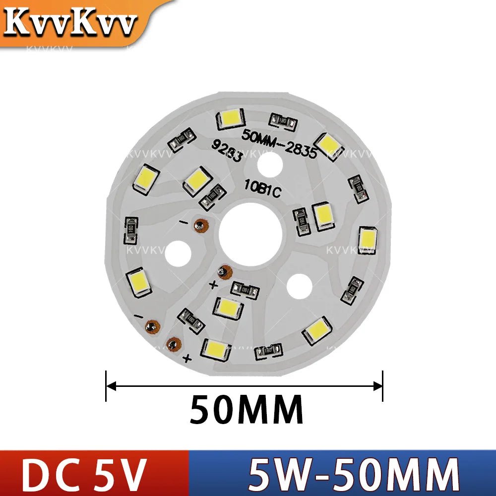 plaque led diy 5w 10w 5v dimmable cable usb blanc moderne circulaire diodes intégrées