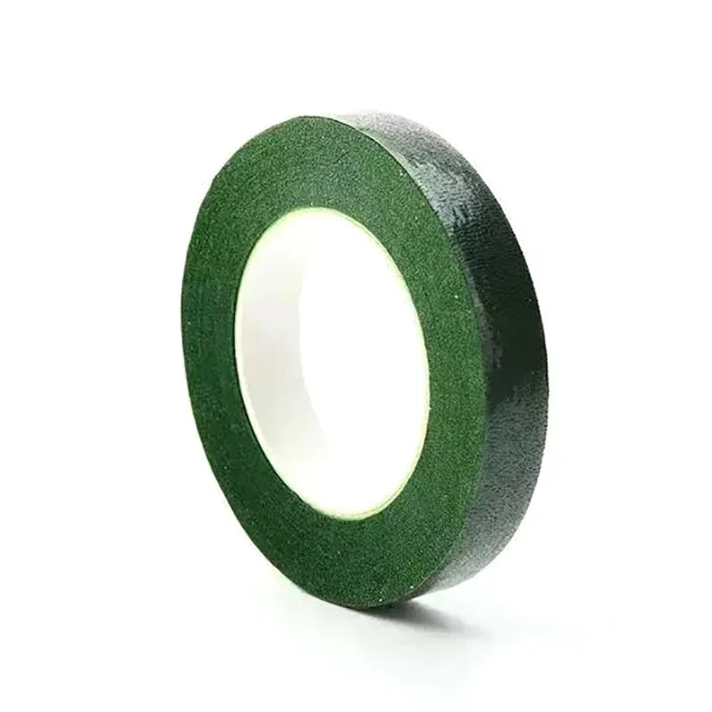 ruban floral adhésif vert foncé décoration mariage fleuriste classique intérieur 20m longueur papier légèrement