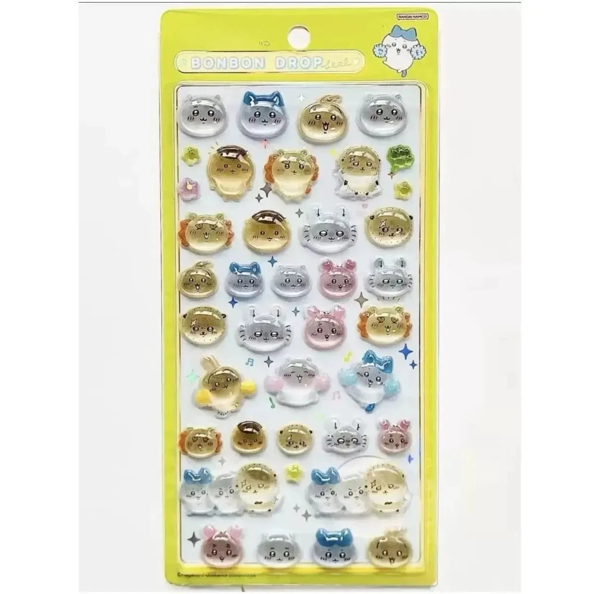 sticker kawaii mignon ours lapin floral adhésif rose vert bleu blanc décoration murale bricolage