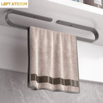 porte serviettes mural blanc noir gris aluminium moderne lisse autonome simple fixations