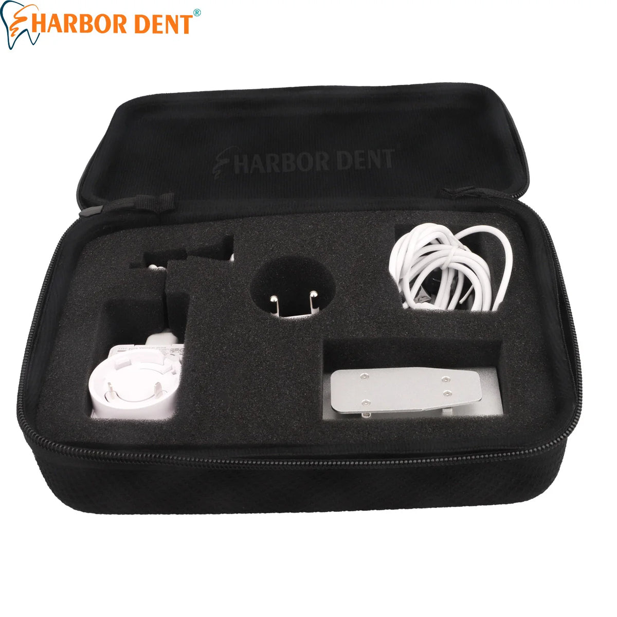 loupe dentaire led noir argenté rechargeable niveaux luminosité clip moderne fonctionnelle