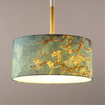 Suspension lumineuse moderne noir uni marron foncé bleu clair doré pince suspension chambre salon
