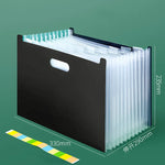 porte documents moderne noir transparent ruban mesure stylo lunettes papier officeécole