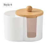 organisateur cosmétique transparent moderne brosse lingettes éponge rangement maquillage portable salle bain