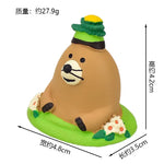 figurines decoratives animaux fleurs welcom pelle oiseaux fleuri resin japonais mignon cartoon decoetagere