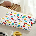 oreiller enfant latex coton motif voitures ours points anti apnée confortable quatre saisons