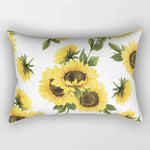 taies d'oreiller géométriques jaunes blanches modernes polyester 30x50cm minimaliste coussins rectangulaires motifs triangles losanges