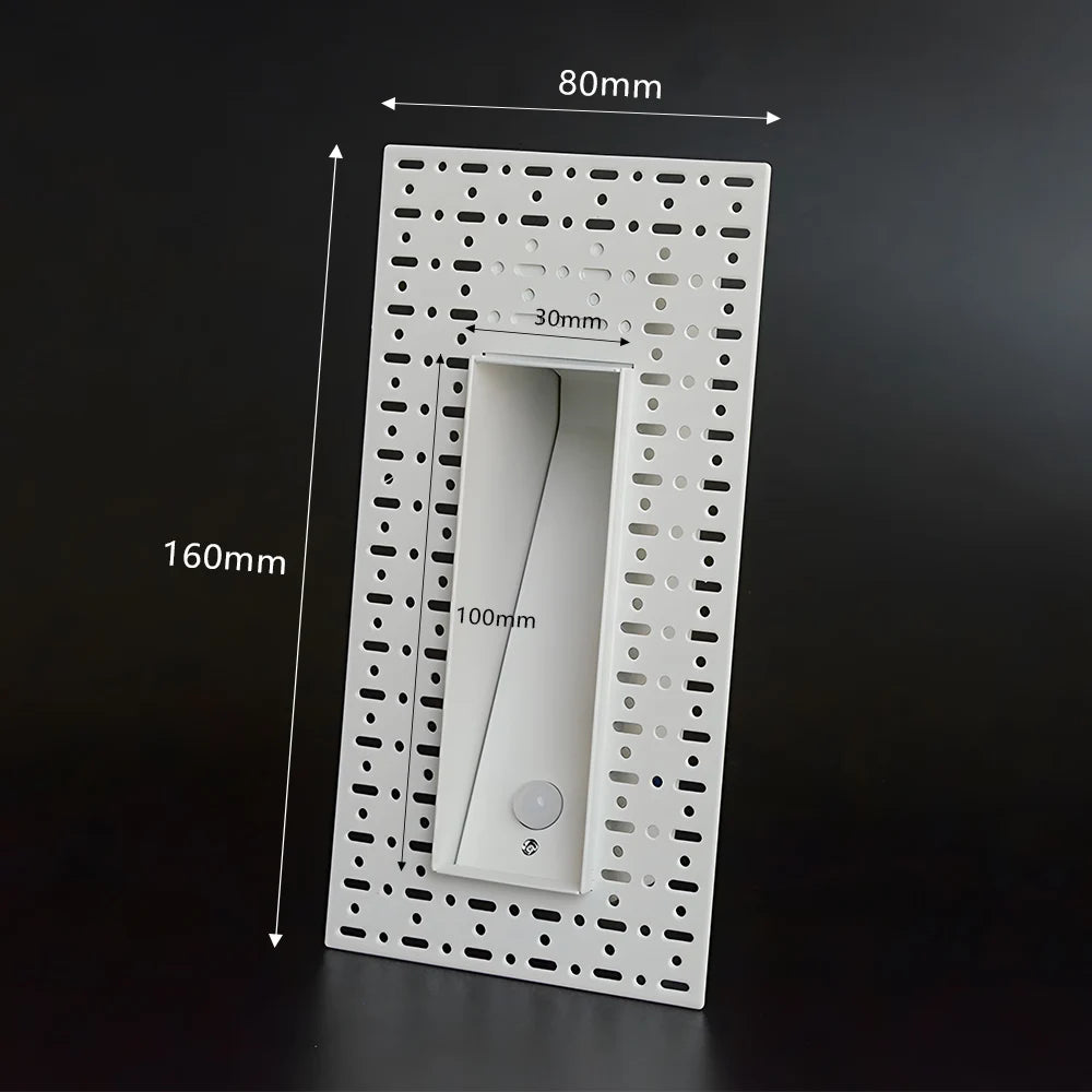 applique murale led encastrée détecteur mouvement blanc moderne éclairage escalier couloir cuisine intérieur