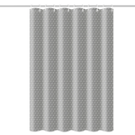 rideau douche moderne polyester gaufre blanc beige gris opalescent ourlet lesté 90x180cm 120x180cm