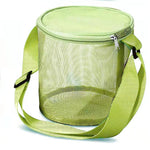 sac plage pliable bleu rose vert violet maille fine moderne pratique adjustable fun tri