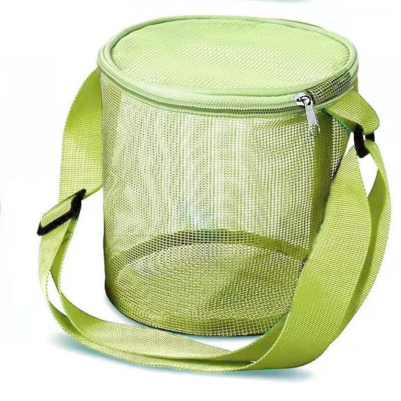 sac plage pliable bleu rose vert violet maille fine moderne pratique adjustable fun tri