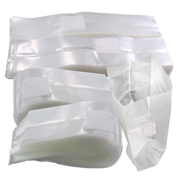 sac culture champignons blanc transparent respirant polypropylène clips fixation jardinage