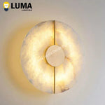 applique murale moderne marbre blanc doré cuivre led 4000k 6000k chambre salon