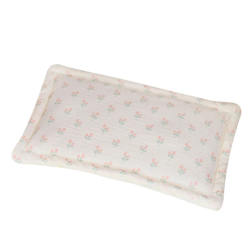 oreiller bébé coton animal motif nuages étoiles gaufré doux multifonctionneau quatre saisons