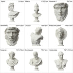 buste sculptural résine blanc détails antiques classiques décoration intérieure alexander beethoven athena chopin