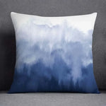 taies d'oreiller géométriques polyester bleu gris moderne maison 45x45cm non toxique respectueux environnement