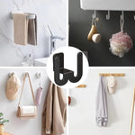 porte sabots moderne porte couverts adhésifs rangement chaussures minimaliste noir rose clair bleu clair