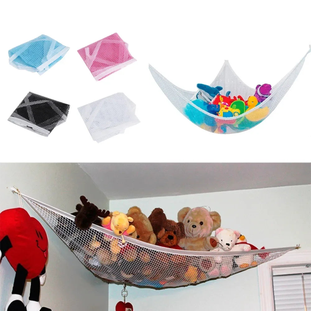 hamac blanc moderne hamac jouets sac rangement tasse plastique vis ancre mur enfants chambre
