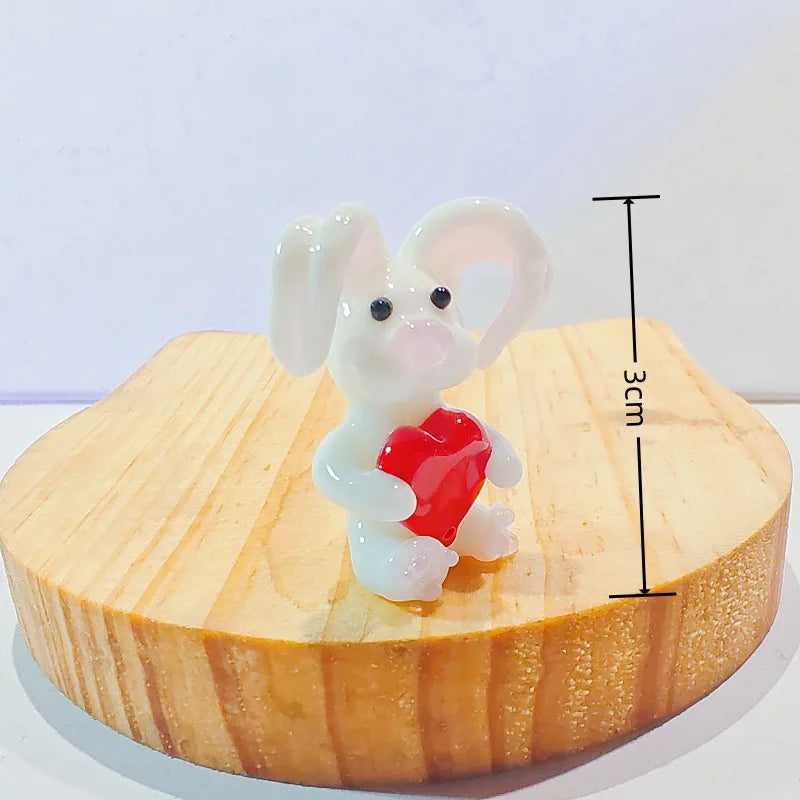 ornements maison figurines animaux céramique couleurs variées cartoon motifs simples