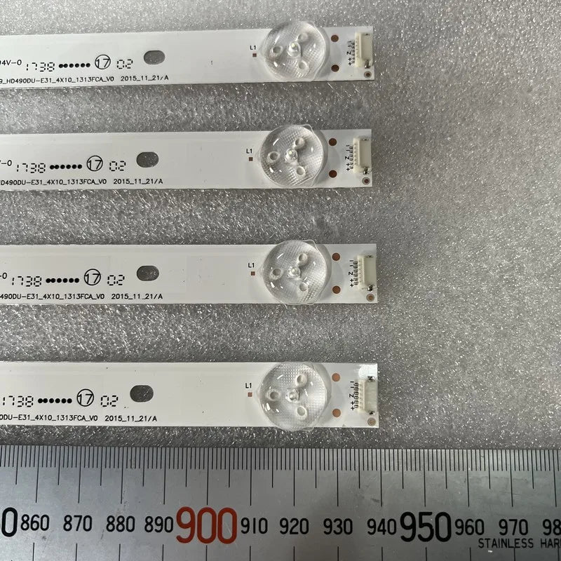 bande lumineuse led blanc moderne 900mm réutilisable sans câble fixations invisibles