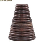 support bois classique vase plante figurine base décoration maison trépidation naturelle artisanale polissage