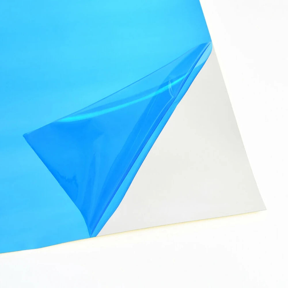 film adhésif bleu clair moderne autoadhésif miroir décoration intérieure uni opacité chambre coucher