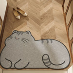 tapis salle bain antidérapant motifs animaux polyester microfibre blanc noir gris beige marron opacité