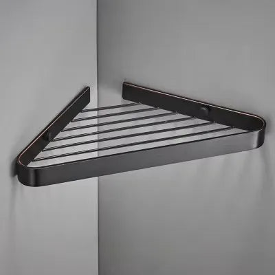 étagère salle bain dorée moderne deux niveaux fixations bouteilles parfum pot crème porte savon