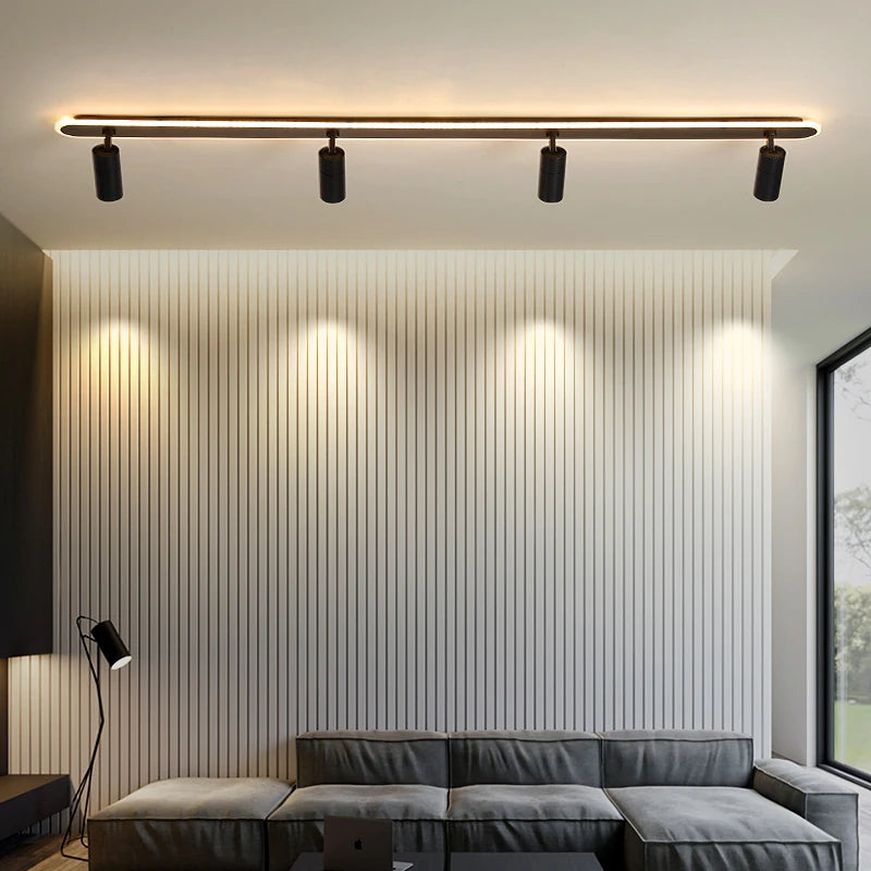 projecteurs led modernes spot noir blanc doré fixation murale minimaliste