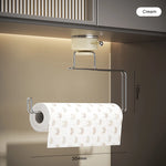 porte serviettes ventouse acier inoxydable transparent moderne crème noir géométrique cuisine rangement minimaliste