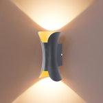 éclairage led moderne applique murale extérieure ip55 adhésif noir blanc contemporain minimaliste