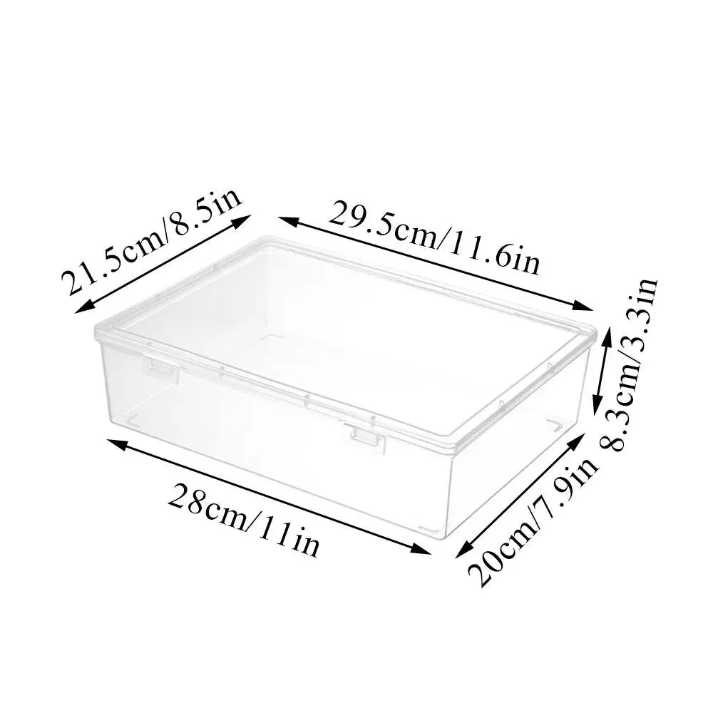 boîtes rangement transparentes modernes poignées grande capacité organisation documents imperméables plastique
