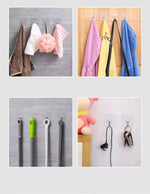 porte serviettes adhésifs transparents fleurs découpées moderne salle bain cuisine utilisation multiple robustes