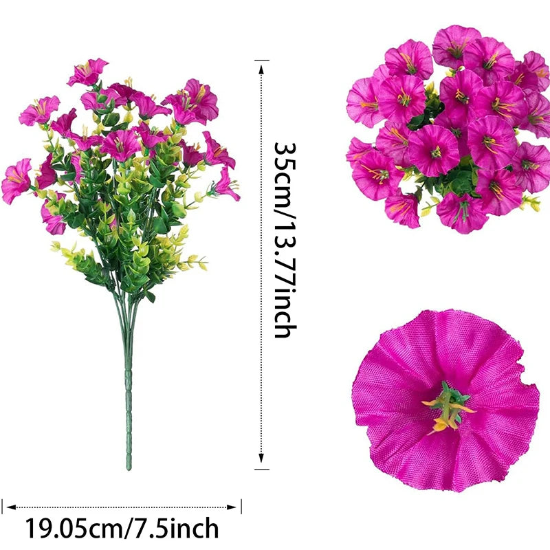 bouquets artificiels fleurs violet rose jaune rouge feuilles vertes modernes decoration intérieure