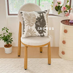 coussin carré moderne motif feuilles tropicales brodé polyester 45x45cm décoration maison voiture