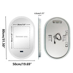 miroir lumineux moderne bluetooth éclairé anti buée date heure marbré blanc beige