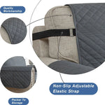 housses fauteuil inclinable gris quilté moderne élastique ajustable poche rangement lavage machine salon