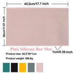 tapis protection vaisselle silicone moderne perforé vert gris blanc