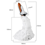 lampe led forme fusée spatiale blanc orange rouge nuages moderne veilleuse rechargeable manuel utilisation
