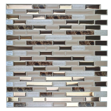 carrelage mural moderne gris marron beige blanc rectangles différents matières décoratif 30x30cm