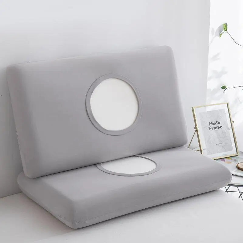 taies d'oreiller polyester gris bleu rose 40x60cm 40x70cm nordique simples