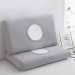 taies d'oreiller polyester gris bleu rose 40x60cm 40x70cm nordique simples