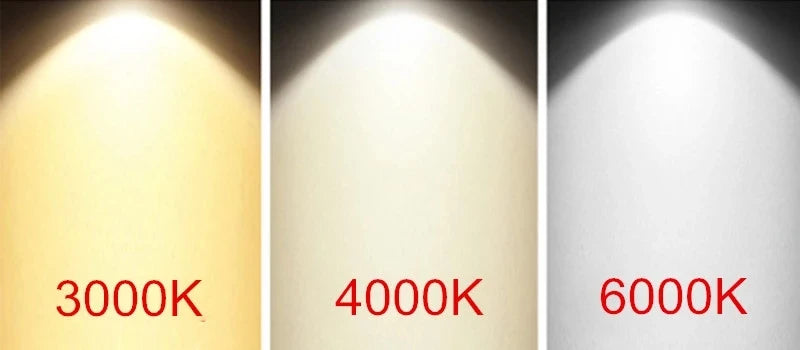 support lampe led gu10 noir blanc moderne surface 85mm 80mm 3000k 4000k 6000k