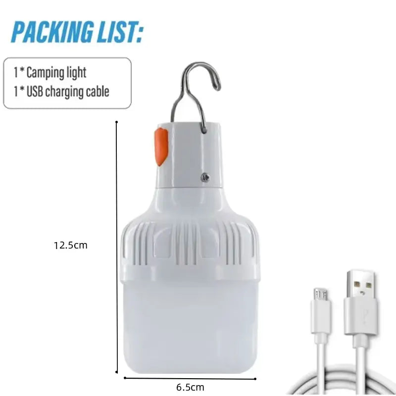 lanterne portable camping led rechargeable usb blanc orange emergency