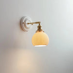 lampe murale classique blanc doré rayures verticales douille vis fixée ampoule câble moderne chambre