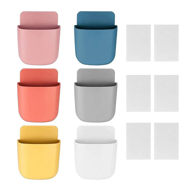 porte télécommande mural blanc moderne adhésif rangement télécommandes outils organisation