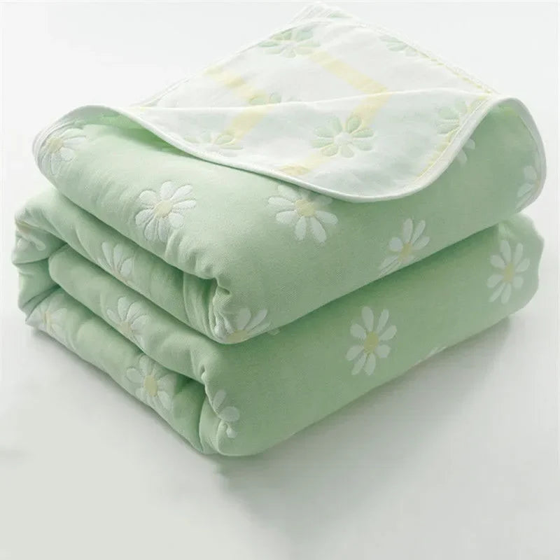 Détail du tissu gaze en coton 100% doux