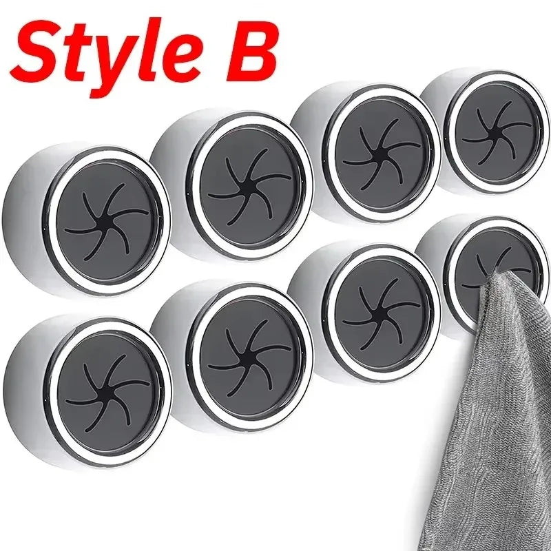 porte serviettes auto adhésifs moderne argenté gris crochets rangement serviettes chiffons cuisine organisateur minimaliste